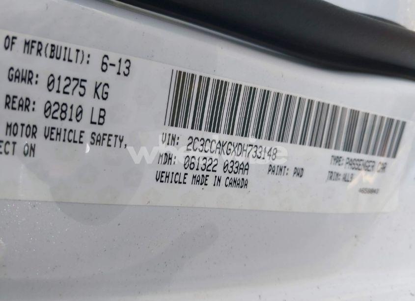 Photo 9 of 2013 Chrysler 300c AWD (VIN 2C3CCAKGXDH733148)