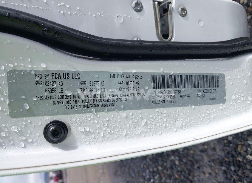 Photo 9 of 2019 Chrysler 300 LIMITED AWD (VIN 2C3CCAKGXKH577948)