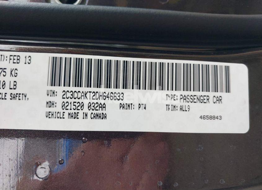 Photo 9 of 2013 Chrysler 300c AWD (VIN 2C3CCAKT2DH646633)