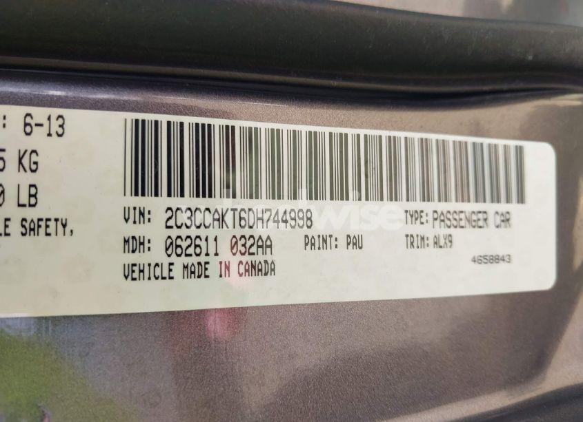 Photo 9 of 2013 Chrysler 300c AWD (VIN 2C3CCAKT6DH744998)