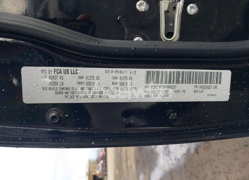 Photo 9 of 2015 Chrysler 300c PLATINUM (VIN 2C3CCAPT9FH860157)