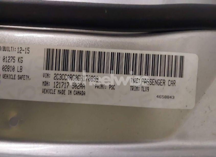 Photo 9 of 2016 Chrysler 300 LIMITED (VIN 2C3CCARG0GH170699)