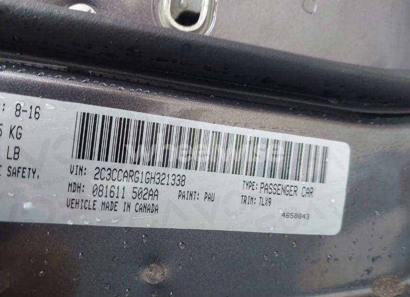 Photo 9 of 2016 Chrysler 300 LIMITED (VIN 2C3CCARG1GH321338)