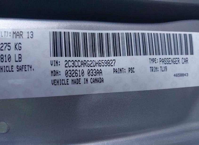 Photo 9 of 2013 Chrysler 300 MOTOWN (VIN 2C3CCARG2DH659827)