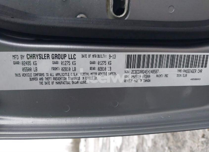 Photo 9 of 2014 Chrysler 300 (VIN 2C3CCARG4EH148587)