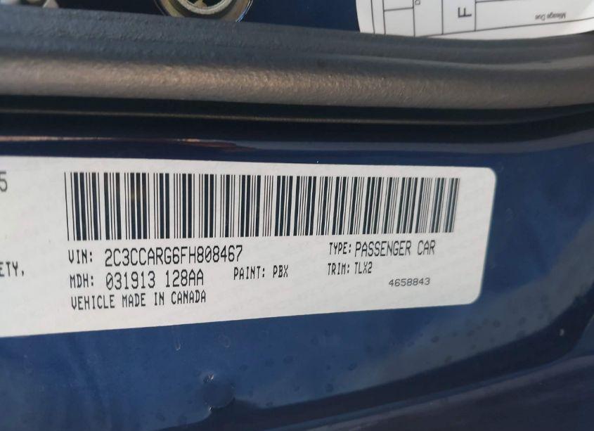 Photo 9 of 2015 Chrysler 300 LIMITED (VIN 2C3CCARG6FH808467)