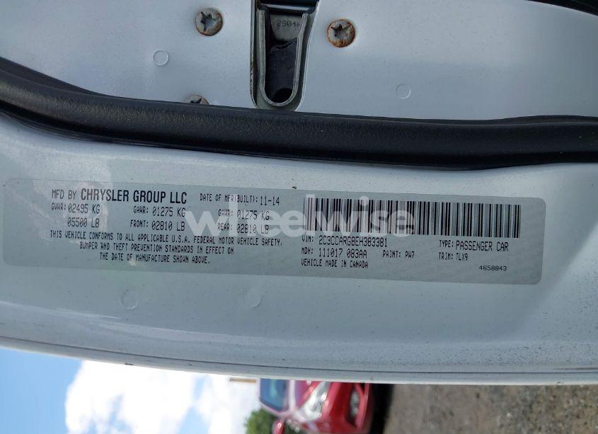 Photo 9 of 2014 Chrysler 300 (VIN 2C3CCARG8EH383381)