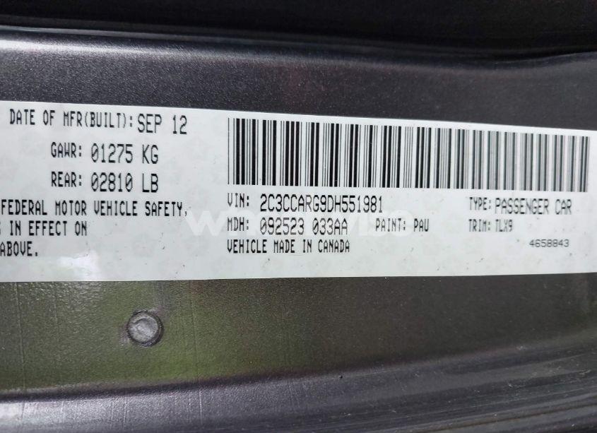 Photo 9 of 2013 Chrysler 300 MOTOWN (VIN 2C3CCARG9DH551981)