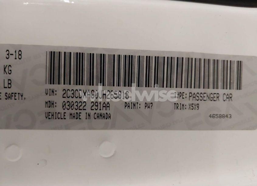 Photo 9 of 2018 Dodge Charger POLICE RWD (VIN 2C3CDXAG0JH265816)