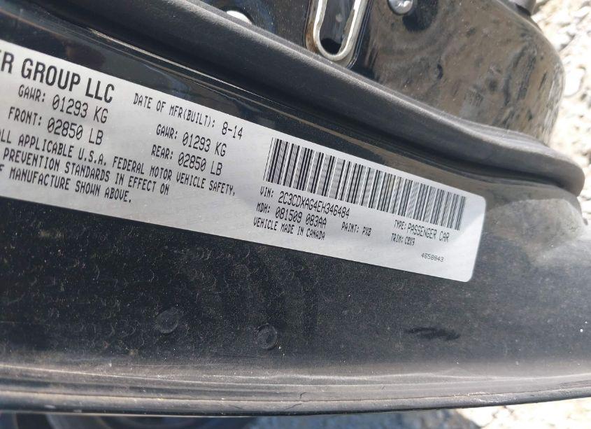 Photo 9 of 2014 Dodge Charger POLICE (VIN 2C3CDXAG4EH346484)