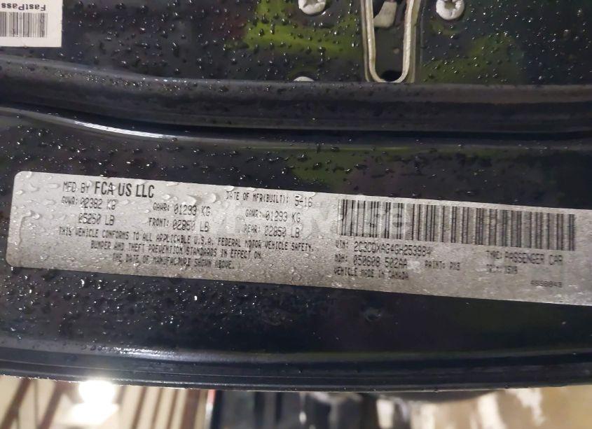 Photo 9 of 2016 Dodge Charger POLICE (VIN 2C3CDXAG4GH253984)