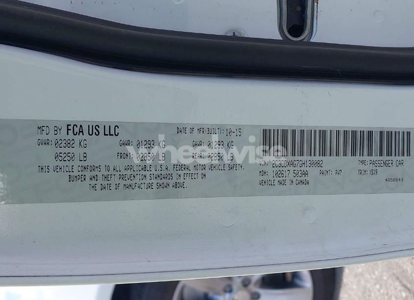 Photo 9 of 2016 Dodge Charger POLICE (VIN 2C3CDXAG7GH130082)