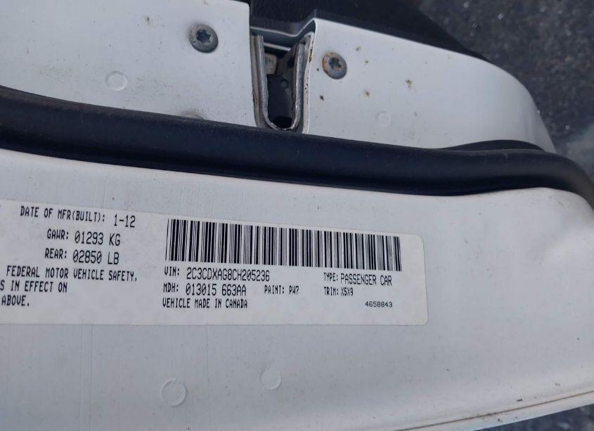 Photo 9 of 2012 Dodge Charger POLICE (VIN 2C3CDXAG8CH205236)