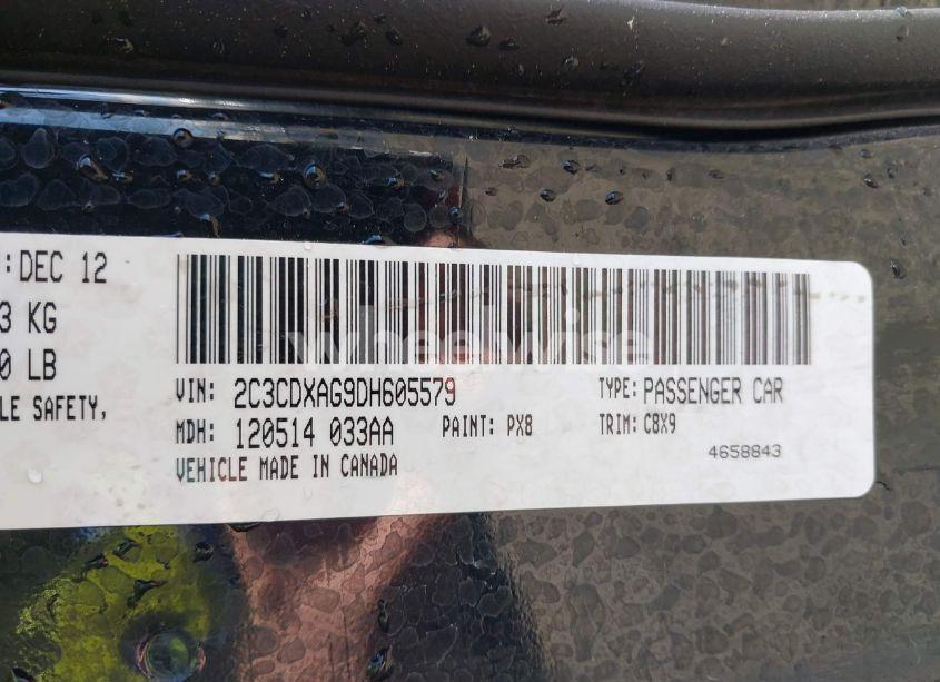 Photo 9 of 2013 Dodge Charger POLICE (VIN 2C3CDXAG9DH605579)