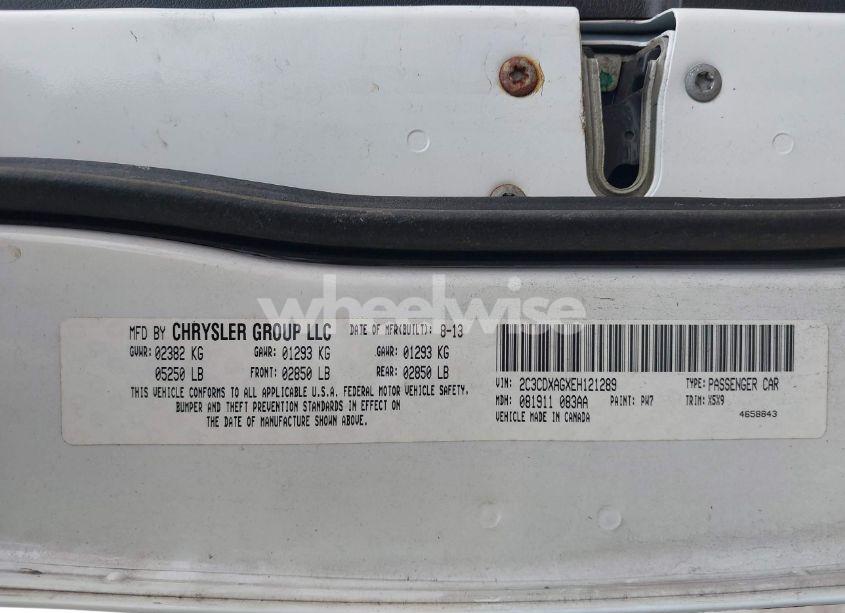 Photo 9 of 2014 Dodge Charger POLICE (VIN 2C3CDXAGXEH121289)