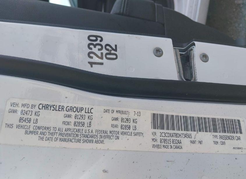 Photo 9 of 2013 Dodge Charger POLICE (VIN 2C3CDXAT0DH734565)