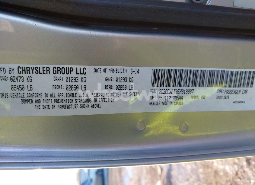 Photo 9 of 2014 Dodge Charger POLICE (VIN 2C3CDXAT0EH318887)