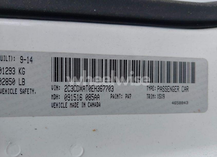 Photo 9 of 2014 Dodge Charger POLICE (VIN 2C3CDXAT0EH367703)