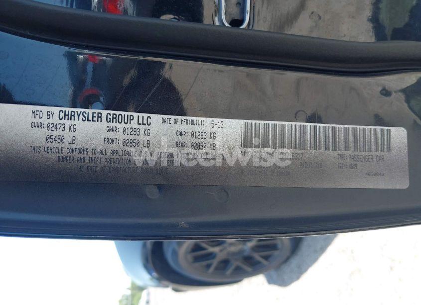 Photo 9 of 2013 Dodge Charger POLICE (VIN 2C3CDXAT1DH716317)