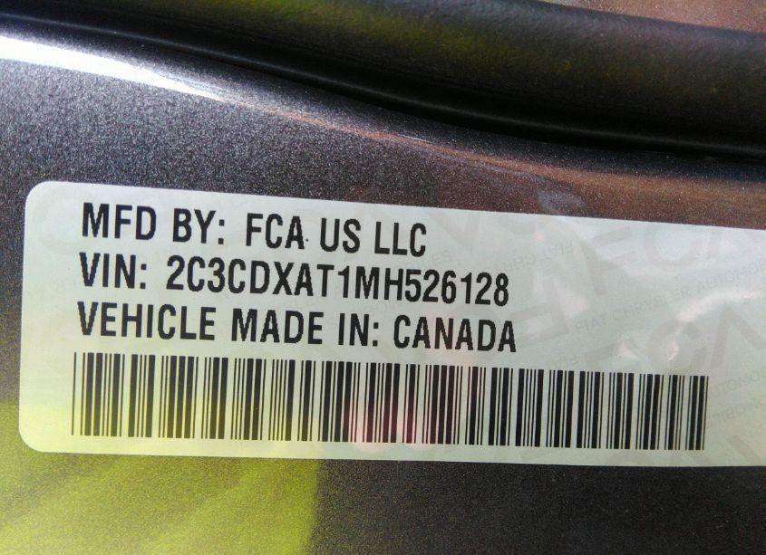 Photo 9 of 2021 Dodge Charger POLICE RWD (VIN 2C3CDXAT1MH526128)