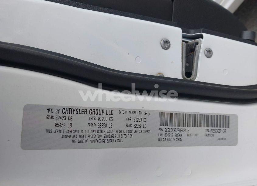 Photo 9 of 2014 Dodge Charger POLICE (VIN 2C3CDXAT2EH362115)