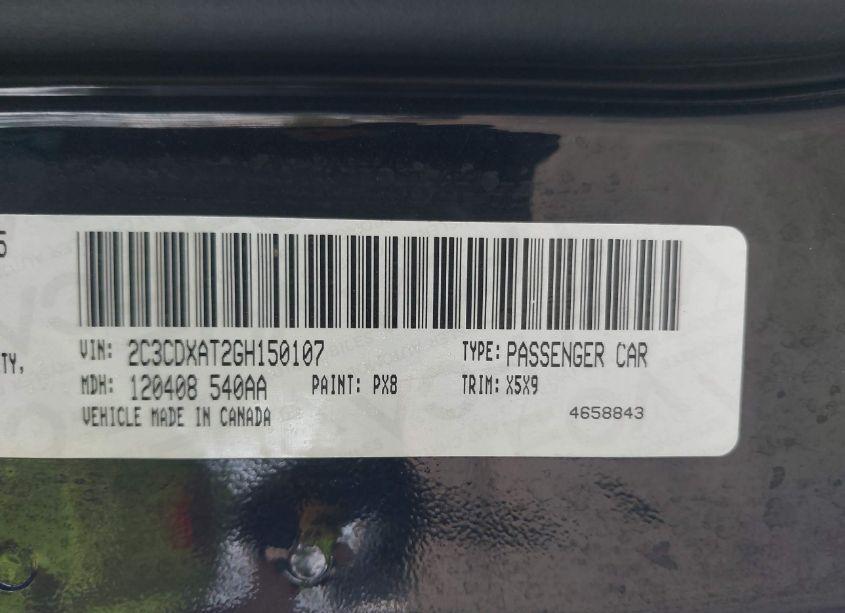 Photo 9 of 2016 Dodge Charger POLICE (VIN 2C3CDXAT2GH150107)