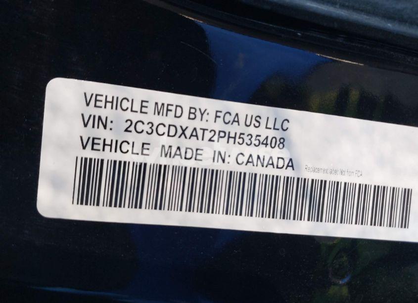 Photo 9 of 2023 Dodge Charger POLICE RWD (VIN 2C3CDXAT2PH535408)