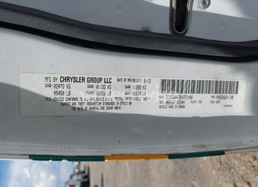 Photo 9 of 2013 Dodge Charger POLICE (VIN 2C3CDXAT3DH721406)