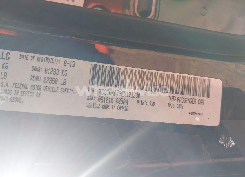 Photo 9 of 2014 Dodge Charger POLICE (VIN 2C3CDXAT3EH121230)