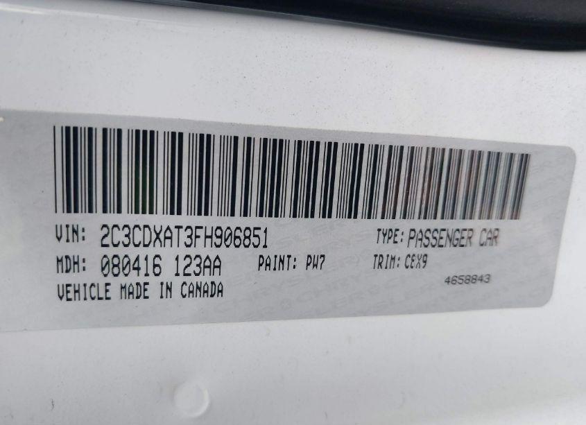 Photo 9 of 2015 Dodge Charger POLICE (VIN 2C3CDXAT3FH906851)