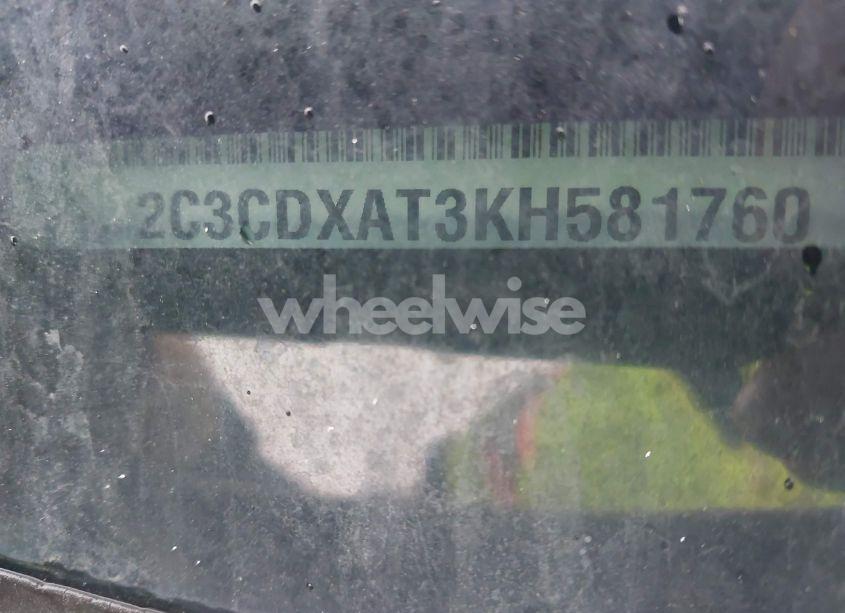 Photo 9 of 2019 Dodge Charger POLICE RWD (VIN 2C3CDXAT3KH581760)