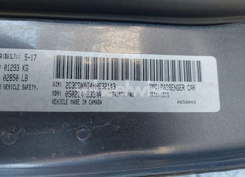 Photo 9 of 2017 Dodge Charger (VIN 2C3CDXAT4HH632143)