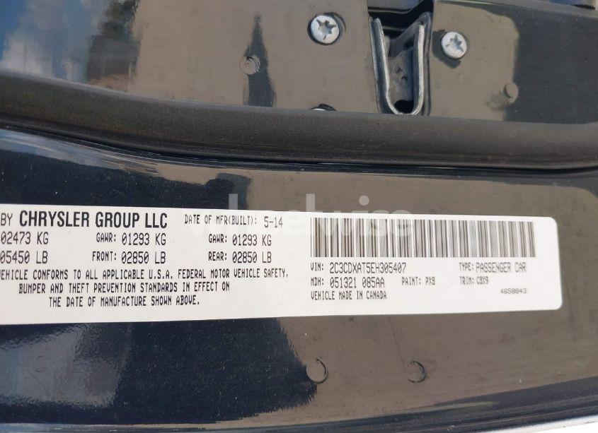 Photo 9 of 2014 Dodge Charger POLICE (VIN 2C3CDXAT5EH305407)