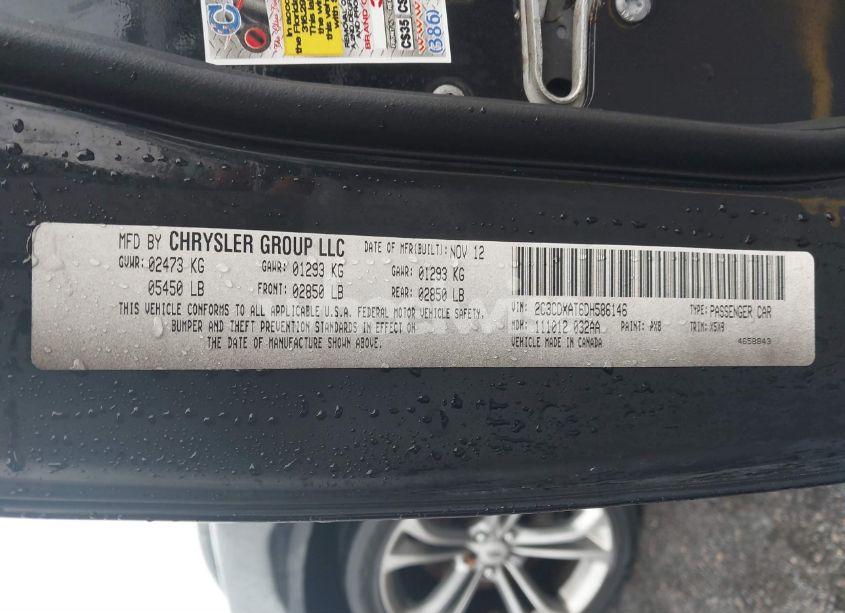 Photo 9 of 2013 Dodge Charger POLICE (VIN 2C3CDXAT6DH586146)