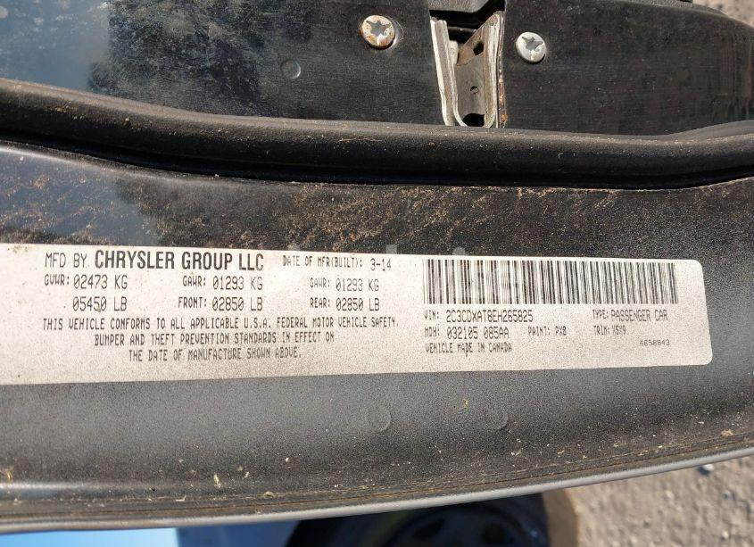 Photo 9 of 2014 Dodge Charger POLICE (VIN 2C3CDXAT8EH265825)