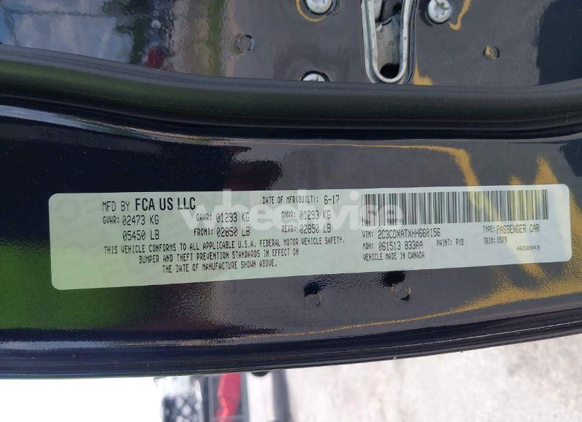 Photo 9 of 2017 Dodge Charger POLICE RWD (VIN 2C3CDXATXHH660156)