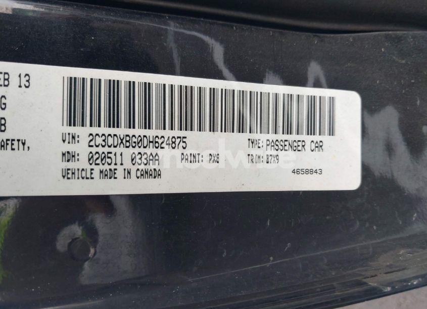 Photo 9 of 2013 Dodge Charger SE (VIN 2C3CDXBG0DH624875)