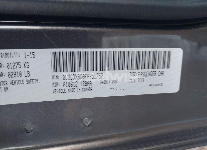 Photo 9 of 2015 Dodge Charger SE (VIN 2C3CDXBG0FH751757)