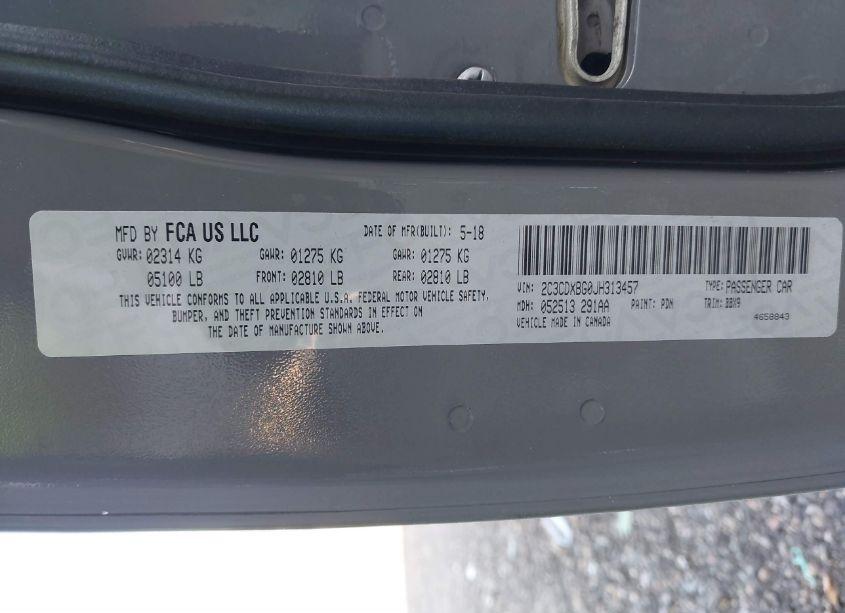 Photo 9 of 2018 Dodge Charger SXT RWD (VIN 2C3CDXBG0JH313457)