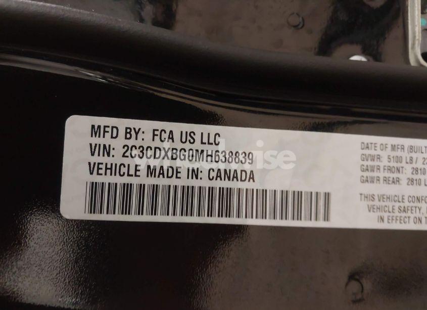 Photo 9 of 2021 Dodge Charger SXT RWD (VIN 2C3CDXBG0MH638839)