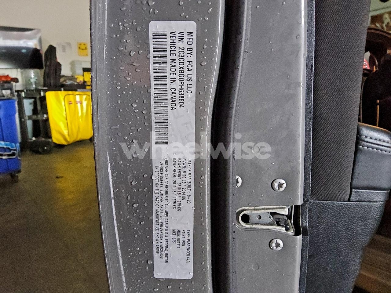 Photo 12 of 2023 DODGE CHARGER SXT (VIN 2C3CDXBG0PH638604)