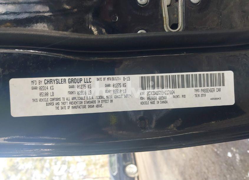 Photo 9 of 2014 Dodge Charger SE (VIN 2C3CDXBG1EH117064)