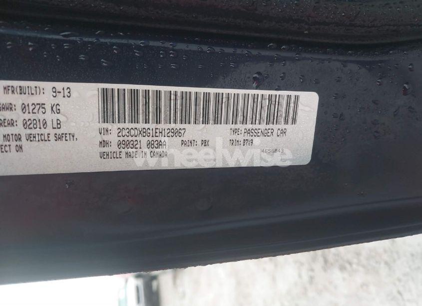 Photo 9 of 2014 Dodge Charger SE (VIN 2C3CDXBG1EH129067)