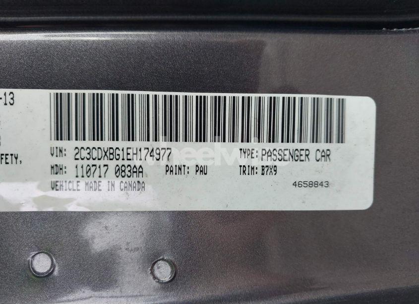 Photo 9 of 2014 Dodge Charger SE (VIN 2C3CDXBG1EH174977)