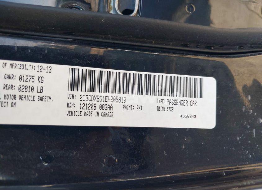 Photo 9 of 2014 Dodge Charger SE (VIN 2C3CDXBG1EH205810)