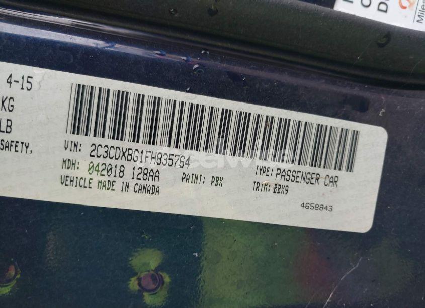 Photo 9 of 2015 Dodge Charger SE (VIN 2C3CDXBG1FH835764)