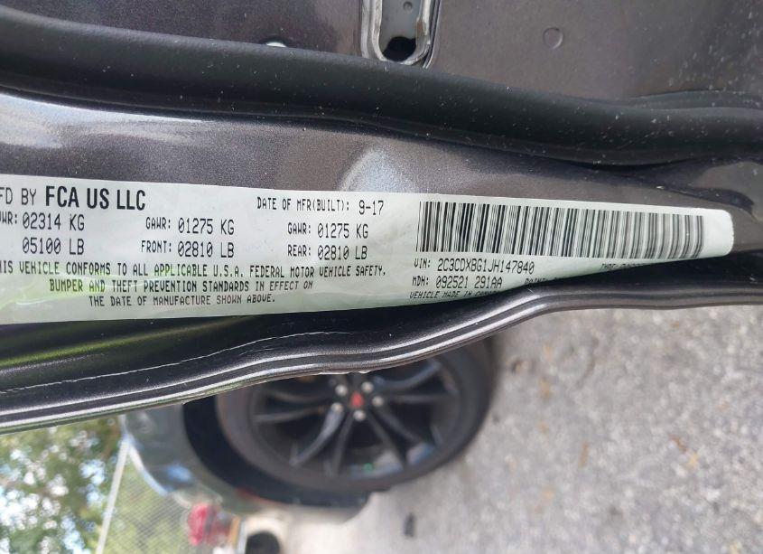 Photo 9 of 2018 Dodge Charger SXT RWD (VIN 2C3CDXBG1JH147840)