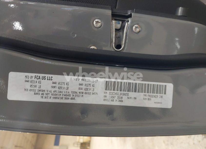 Photo 9 of 2018 Dodge Charger SXT RWD (VIN 2C3CDXBG1JH180255)