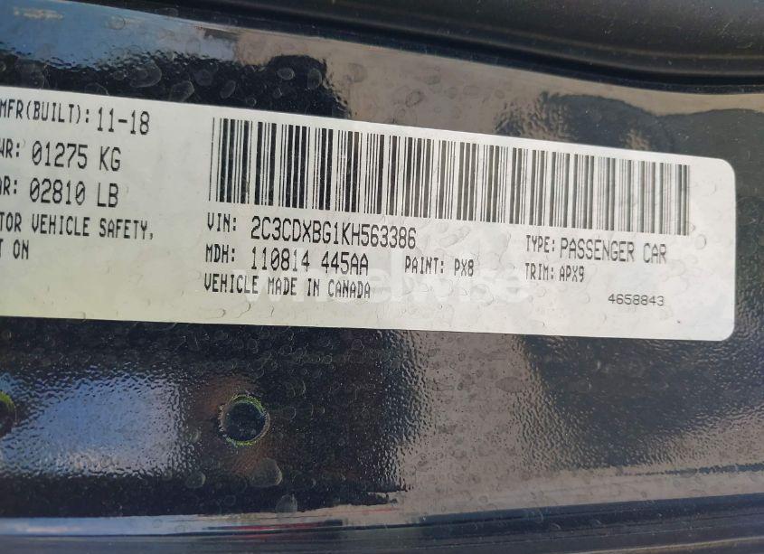 Photo 9 of 2019 Dodge Charger SXT RWD (VIN 2C3CDXBG1KH563386)