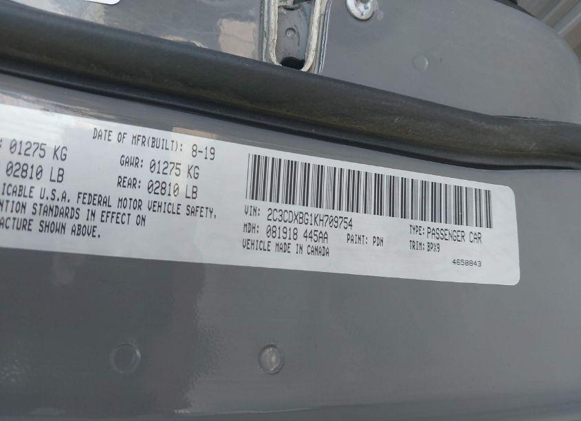 Photo 9 of 2019 Dodge Charger SXT RWD (VIN 2C3CDXBG1KH709754)